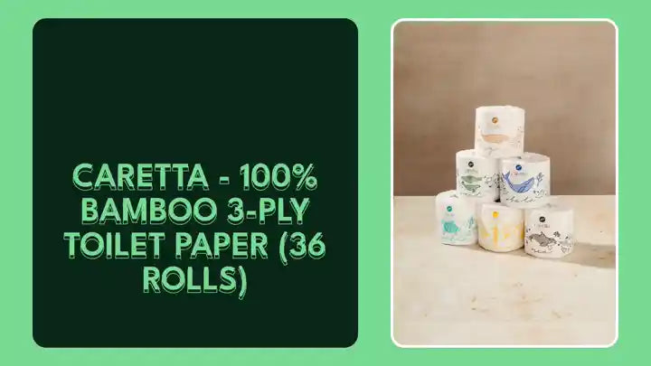 Caretta - 100% Bamboo 3-Ply Toilet Paper (36 Rolls) by@Outfy